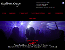 Tablet Screenshot of baystreetlounge.com